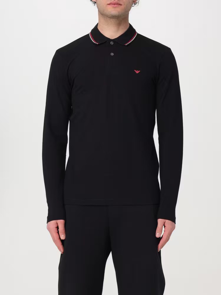 安普里奥·阿玛尼（Emporio Armani）男装休闲棉质男士商务Polo衫长袖打底衫上衣