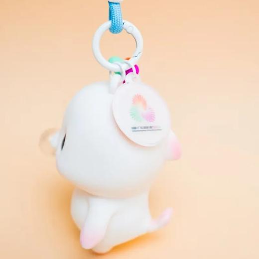 【官方正品】2024十五运会喜洋洋吹泡泡变色解压玩具 钥匙扣车挂饰 商品图3