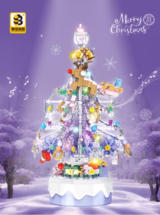 😍【联合创想JKC7411圣诞音乐盒】 🌈颜值高，圣诞氛围感满满，💥还很新奇好玩~ 🍑We wish you a Merry Christmas and a Happy New Year💕 商品图0