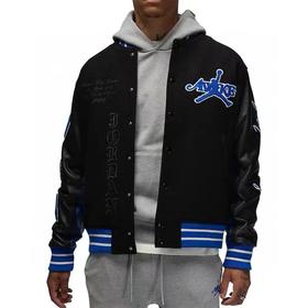 联名款飞人棒球情侣毛呢飞行员夹克外套