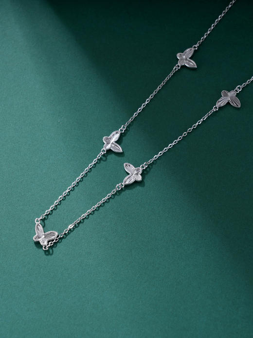 子佩集S925银【蝴蝶之恋】套链纯银【FYL-1646】时尚项链2501 商品图2