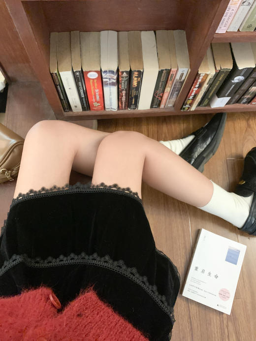 <曾小咸推荐> 现货秒杀！微信超特价！黑色丝绒半身裙蕾丝边蛋糕裙 日常149.99 立减80 秒杀69.99！红色毛衣开衫秒杀89.99！ 商品图8