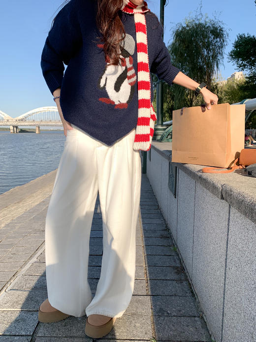 <曾小咸推荐> 现货秒杀！微信超特价！圆领套头毛衣女针织衫 日常179.99 立减90 秒杀89.99！ 商品图10