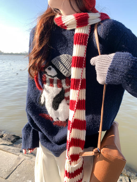 <曾小咸推荐> 现货秒杀！微信超特价！圆领套头毛衣女针织衫 日常179.99 立减90 秒杀89.99！ 商品图12