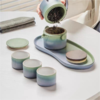只此青绿旅行茶具套装便携式快客杯泡茶壶一壶三杯 商品缩略图3