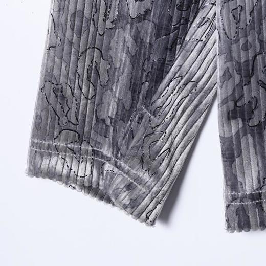 T5002SDSA男士秋冬新款痞帅男装简约渐变豹纹半高领长袖T恤设计师上衣 商品图4