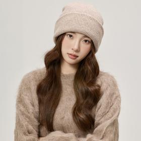 100%羊毛  铃兰小姐羊毛针织帽 柔 男女可戴