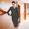AD气质轻奢高级感两件套女士半身裙新款花灰色羊毛粗花呢小香套装 商品缩略图3