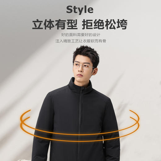個调秋冬百搭新款商务休闲男士通勤简约短款轻薄保暖羽绒服2028 商品图1