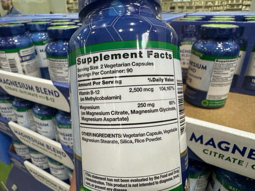 🔥 特价！240元/瓶！热卖推荐！Nature’s Truth 镁+B12 复合胶囊 🔥💪 改善睡眠 | 缓解焦虑 | 放松肌肉 | 促进神经健康！ 商品图1