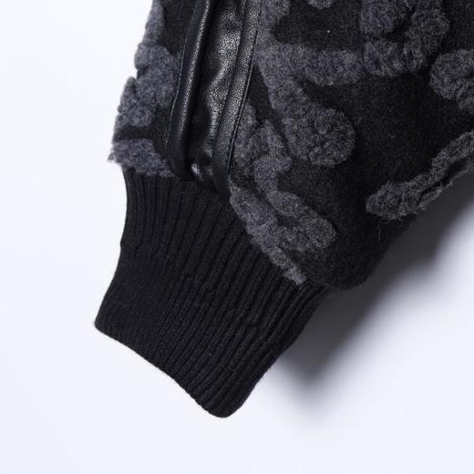 SDSA男士秋冬新款痞帅男装复古撞色提花拉链立领羽绒服外套百搭 商品图3