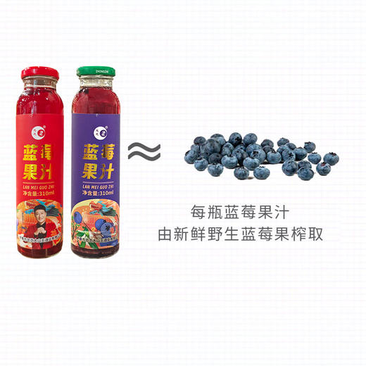忠芝蓝莓果汁饮料310m 商品图3