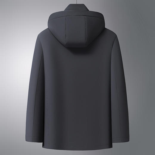 【可拆卸内胆】【鹅绒服】【DWY】大依优型大码男装可拆卸鹅绒连帽羽绒服外套加肥加大男士上衣 商品图4
