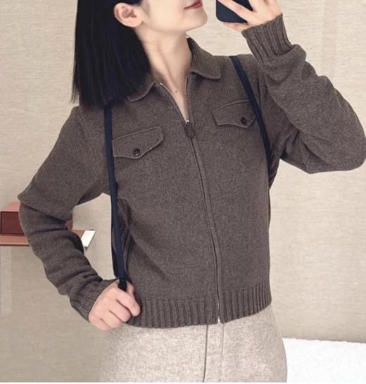 重磅渠道   lp山羊绒短款拉链外套   Parksville女士夹克 颜色超美！经典翻领贴袋！ 商品图0