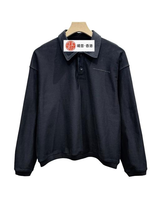 男款印花polo领卫衣he002 商品图0