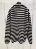 女款条纹针织毛衣外套 商品缩略图1
