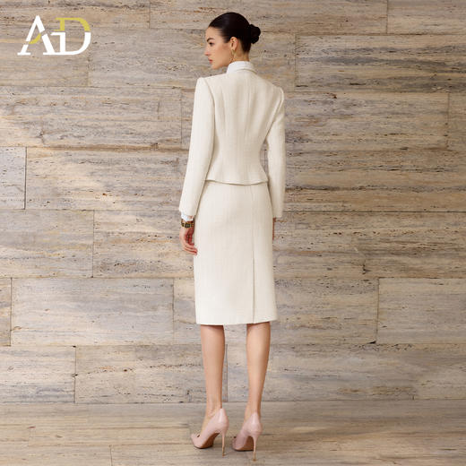 AD轻奢小香风西装套装女两件套高级感气质正装通勤装羊毛2025新款 商品图4