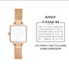 【主持人亲测严选·蔻驰CASS系列】COACH/蔻驰CASS系列茶玫瑰日晖纹表盘精钢表链小方表女表 商品缩略图3