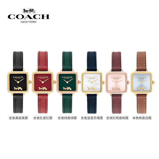 【轻奢鼻祖COACH·复古蔻驰小方糖女士腕表】COACH当家明星表款！ 经典百搭不挑人 明星出街必备单品 六色可选 商品图0