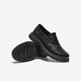 【云粉节】BF楼百思图26春季新款一脚蹬豆豆乐福鞋商务男休闲皮鞋75011AM6吊牌价899，现价450