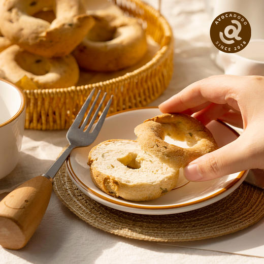 Avocadodo贝果面包3个爆浆不加小麦麸质蛋奶敏宝牛油果果桥本早餐 商品图1