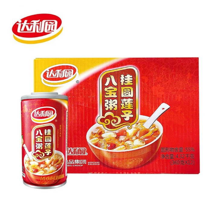达利园 桂圆莲子八宝粥【360g*12罐/箱】新老包装随机配送