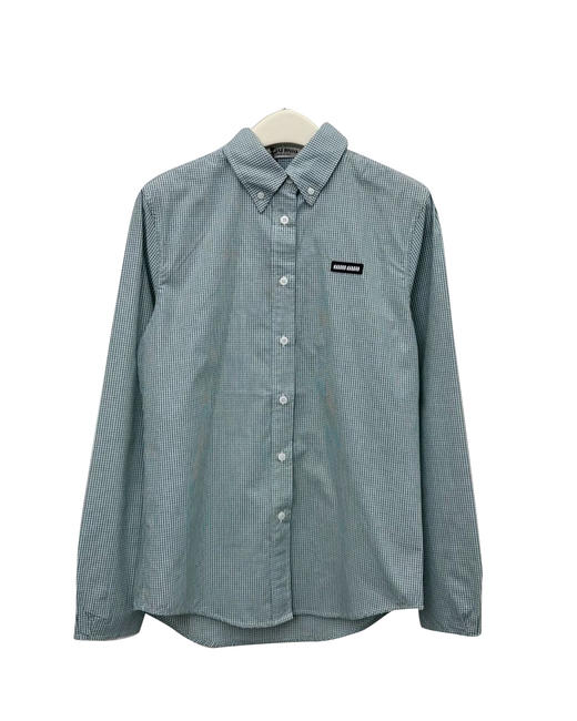 女款全棉格纹长袖衬衫lv017 商品图0