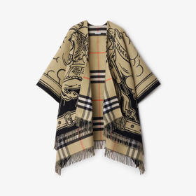 BURBERRY 巴宝莉 女士马术骑士羊毛斗篷 格子 8109626 A2021