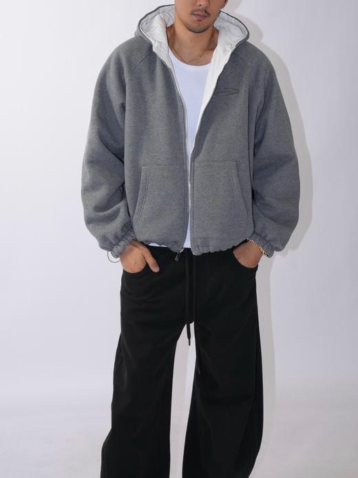 男款双面穿连帽卫衣外套hu002 商品图3