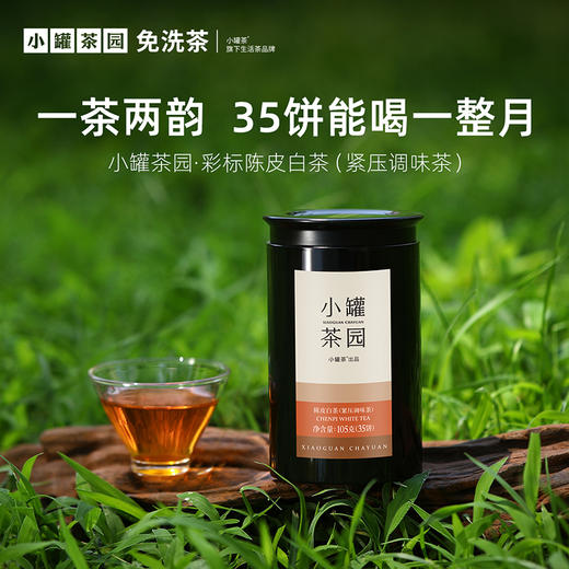 小罐茶园 彩标系列陈皮白茶 升级版 105g（35饼）超值大量装 【现货】 商品图0