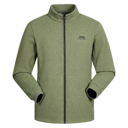 【春上新】【9折】6楼吉普JEEP男式针织加绒外套J542197044吊牌价939折后价845 商品图0