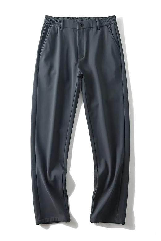 加绒版！防水不粘毛 四面弹抗皱休闲直筒长裤 商品图4