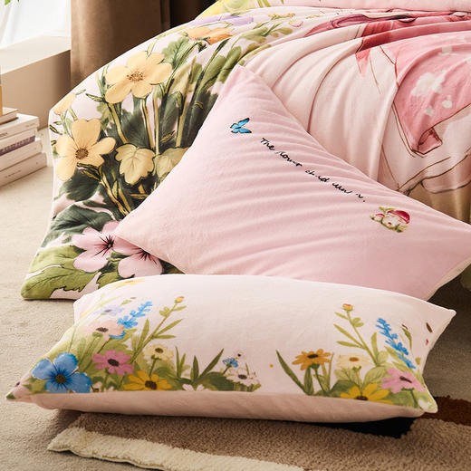 儿童专用秋冬加厚蓬嘟嘟牛奶绒保暖套件 商品图3