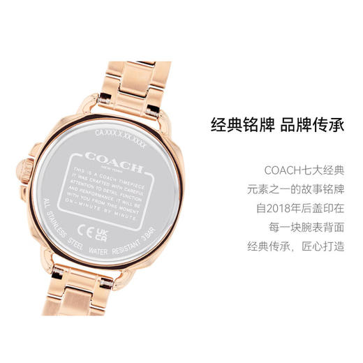 【主持人亲测严选·蔻驰TATUM系列】COACH/蔻驰TATUM系列女士时尚优雅钢带石英腕表欧美腕表 商品图2