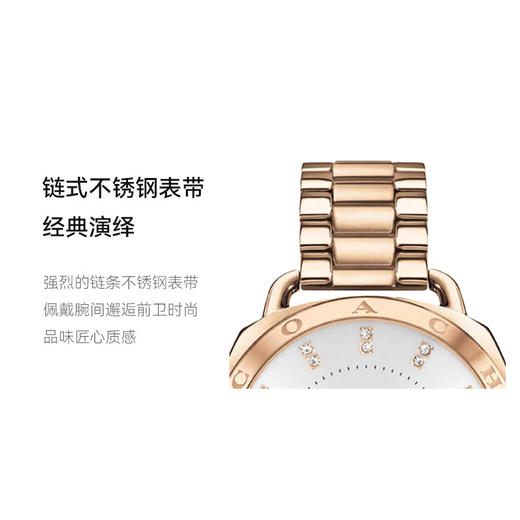 【主持人亲测严选·蔻驰TATUM系列】COACH/蔻驰TATUM系列女士时尚优雅钢带石英腕表欧美腕表 商品图4