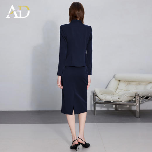 AD气质时尚V领西装套装女2025新款收腰显瘦职业装气质通勤工作服 商品图4