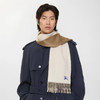 BURBERRY 巴宝莉 中性马术骑士刺绣徽标双面羊绒围巾 驼色 8109552 A1481 商品缩略图4