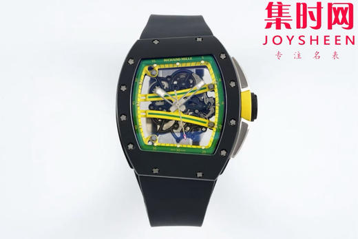 【贵重物品】只适合高端玩家 RF理查德米勒RM61 RM061男士系列“跑道”NTPT碳纤维壳/TZP陶瓷壳 男士腕表 商品图0