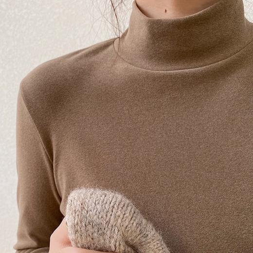 【超值❗️19.9一件】纯色德绒半高领打底衫女内搭秋冬季加绒加厚长袖打底衣紧身t恤。ja 商品图2