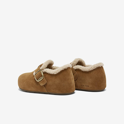 【云粉节】BF楼百思图2025冬新款勃肯鞋雪地靴棉鞋加绒保暖女毛毛鞋单鞋B3047DM5 吊牌价899 现价339 商品图5