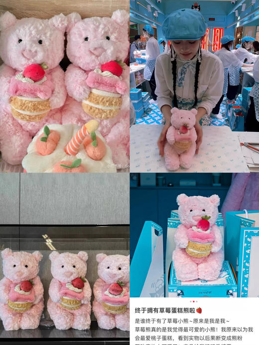 Jelly*cat草莓蛋糕莱奥拉熊 商品图0
