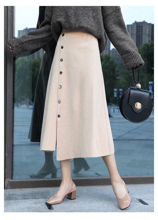 【YW】无忧购“清仓福利”限时99元/3条带扣竖条纹大摆裙Y807/Y808（截单后3-5天发货） 商品图2