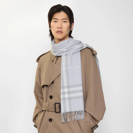 BURBERRY 巴宝莉 中性格纹羊绒围巾 格子 8112649 B9725 商品图4
