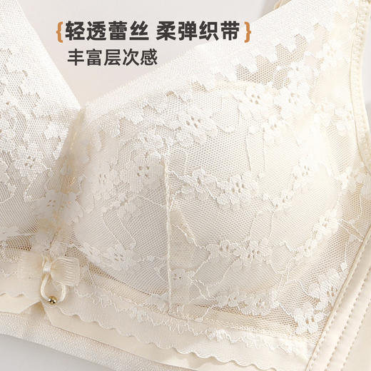 雅黛俪小胸聚拢女士文胸性感蕾丝提拉收副乳内衣胸罩 商品图8