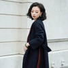 西子/夜华羊绒毛撞色双面呢经典大气长款大衣/DYTJ0695 商品缩略图2