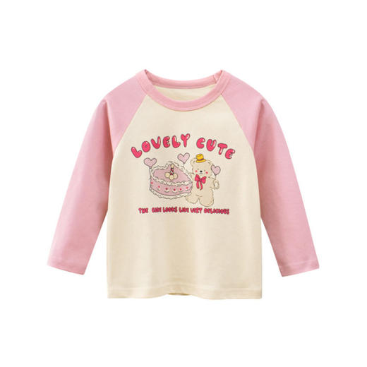 童装秋季新品韩版女童小熊长袖T恤儿童打底衫   27home-HT376 商品图3