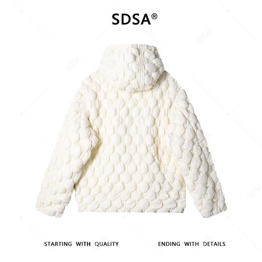 23933SDSA秋冬新款痞帅男装简约纯色白鹅羽绒服外套拉链立领连帽高级感 商品图5
