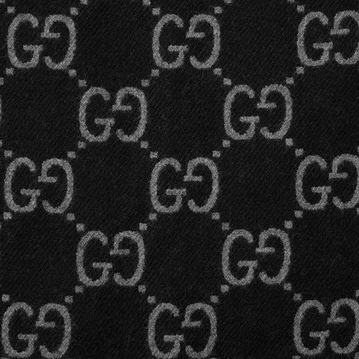 GUCCI 古驰 女士GG羊毛提花披肩斗篷 黑色 817831 3G200 1063 商品图2