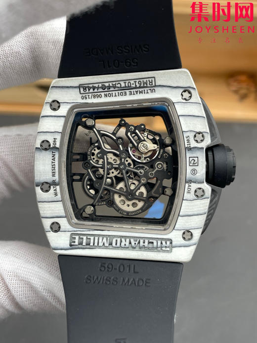 【贵重物品】只适合高端玩家 RF理查德米勒RM61 RM061男士系列"跑道"NTPT碳纤维壳/TZP陶瓷壳 男士腕表 商品图4