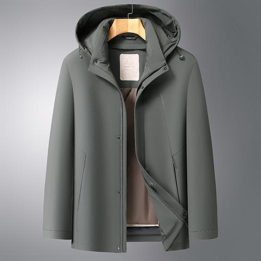 【棉衣】】大依优型大码男装可拆卸连帽棉服棉衣外套加肥加大男士胖子上衣 商品图2